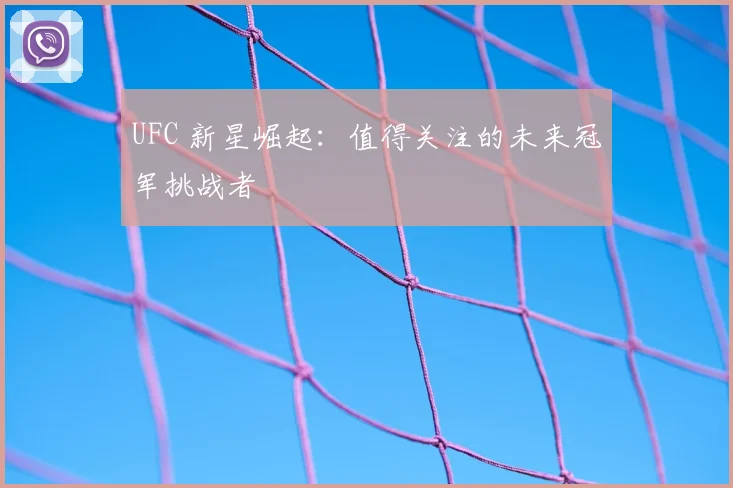UFC 新星崛起：值得关注的未来冠军挑战者