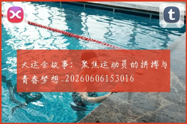 大运会故事：聚焦运动员的拼搏与青春梦想_20260606153016